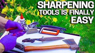 How to Sharpen Pruners amp Garden Tools EASY  Sharpal Review [upl. by Sirromal]