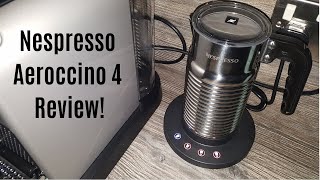 Nespresso Aeroccino 4 Milk Frother Review  Worth upgrading from the Aeroccino 3 [upl. by Udelle]