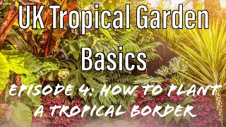 UK Tropical Garden Basics 4 How to Plant a Tropical Border from Inspiration to Design amp Planting [upl. by Lyret]