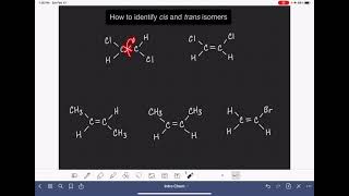 13 Identifying cis and trans isomers [upl. by Ahsimin]