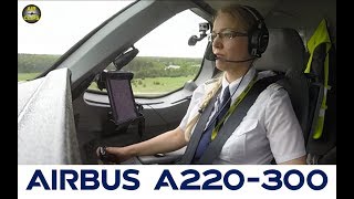 Liinas perfect Airbus A220300 CS300 Landing Air Baltic  MUST SEE AirClips [upl. by Leffen343]