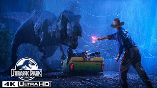 The T rex Escapes the Paddock in 4K HDR  Jurassic Park [upl. by Massimiliano]