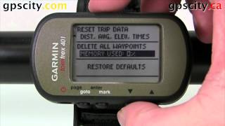 How to Reset data on the Garmin Foretrex 401 [upl. by Aicena]