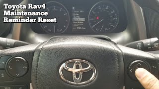 Toyota Rav4 Maintenance Reminder Reset 2017 [upl. by Lothair]