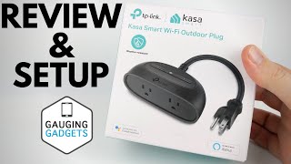 Kasa Outdoor Smart Plug Review amp Setup  TPLink KP400 [upl. by Led]