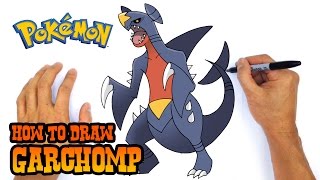 How to Draw Garchomp  Pokemon [upl. by Selestina740]