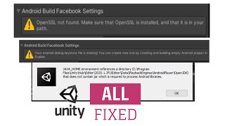 Unity Facebook SDK Errors  Keystore  OpenSLL  JAVA HOME  Debug Hash key missing [upl. by Eninahs130]