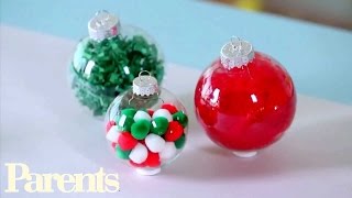 Easy Homemade Christmas Ornament Ideas  Parents [upl. by Krissy]