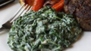 Creamed Spinach Recipe  Steakhouse Creamed Spinach [upl. by Burgess]