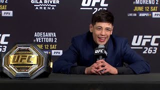 UFC 263 Brandon Moreno Postfight Press Conference [upl. by Harmony521]