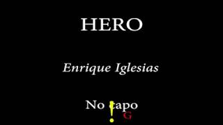 HERO ENRIQUE IGLESIAS Easy Chords and Lyrics [upl. by Parsaye]