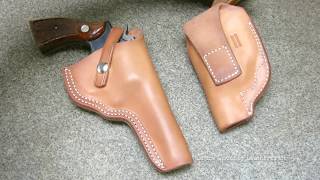 Leather Working  How to make leather gun holsters [upl. by Laidlaw]