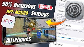 New DPI Settings For Free Fire In iPhone 90 Headshot🔥  Free Fire MACRO Setting iPhone dpi Setting [upl. by Greenburg]