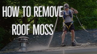 How To Remove Roof Moss  And Keep It Away [upl. by Enyedy137]