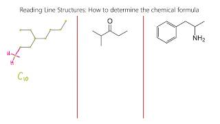 Reading Skeletal Line Structures Organic Chemistry Part 1 [upl. by Adnyl]