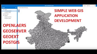 Develop simple Web GIS application using Geoserver Openlayers Geoext and postgis  part1 [upl. by Destinee]