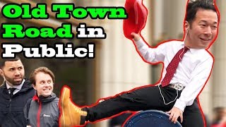 OLD TOWN ROAD remix Lil Nas X Billy ray cyrus  DANCE IN PUBLIC [upl. by Milinda]