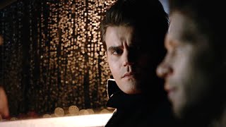 The Vampire Diaries 7x14 Klaus And Stefan Talk About Caroline Crossover Episode [upl. by Lachman]