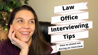 PARALEGAL INTERVIEWING TIPS How to stand out during an interview [upl. by Priebe793]