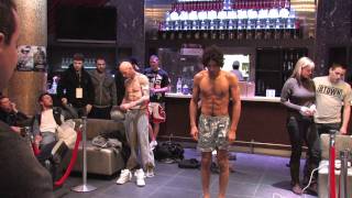 Aggression MMA 9 Weigh ins [upl. by Chadabe]