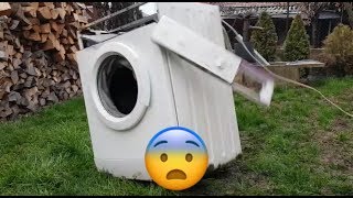 HEAVY BRICKS vs Siemens washing machine GONE WILD [upl. by Euqinomahs]