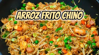 ARROZ FRITO CHINO RÁPIDO Y FÁCIL  ARROZ TRES DELICIAS  PASO A PASO [upl. by Nolrak]