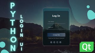 PyQt5 tutorial  login Form GUI 04 [upl. by Balbur460]