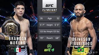 BRANDON MORENO VS DEIVESON FIGUEIREDO 3 FULL FIGHT UFC 270 [upl. by Eppesuig]