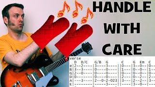 Traveling Wilburys Handle with Care Guitar Chords Lesson amp Tab Tutorial [upl. by Livingston]