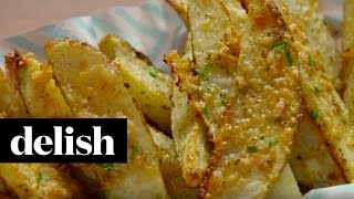 Parmesan Potato Wedges  Delish [upl. by Yran]