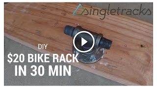 DIY How To Build a Fork Mount Bike Rack for 20 in 30 Minutes [upl. by Lesly601]