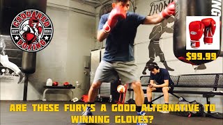 Fighting Sports Fury Boxing Gloves REVIEW A GOOD ALTERNATIVE TO WINNING GLOVES [upl. by Atsillak]