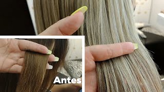 Mechas beige  Decoloración en cabello maltratado  Lilyymakeuup [upl. by Heyman]