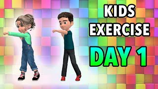 Kids Daily Exercise  Day 1 [upl. by Dickey]