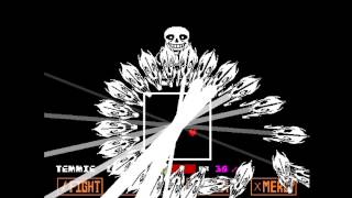 Undertale SPOILER  Sans Battle with the song that might play when you fight Sans FULL FIGHT [upl. by Garap]