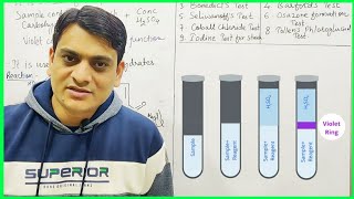 Part 1 Molisch Test with Reactions  Test for Carbohydrates [upl. by Iridis]