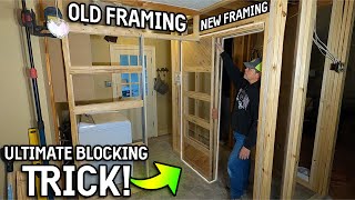 How to Install Pocket Door Frames 2 DIFFERENT DOOR MANUFACTURERS Ep 8 [upl. by Opaline929]