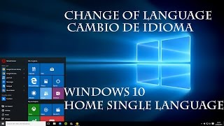 💻 WINDOWS 10 HOME SINGLE LANGUAGE OS CAMBIANDO IDIOMA TUTORIAL  CODE WORLD [upl. by Avi694]