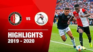 Highlights  Feyenoord  Sparta  Eredivisie 20192020 [upl. by Innis]