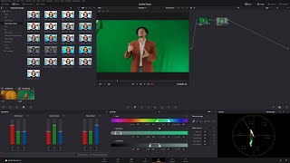 DaVinci Resolve Tuto Bref  Incrustation sur fond vert Page Color [upl. by Htiel]