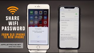 Share Wifi Password From iPhone 6 7 plus 8 plus to iPhone X XR amp XS MAX [upl. by Atiniuq]