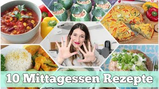 10 Mittagessen REZEPTE 🍝 Für die ganze Familie  Schnell Einfach amp Lecker [upl. by Liahkim]