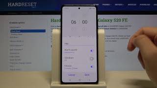 How to Set Up Alarm in SAMSUNG Galaxy S20 FE – Add Reminder [upl. by Sutit140]