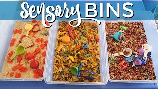 Sensory Bins Three Ways  DAYCARE DAY [upl. by Dougald960]