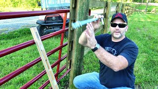 HOW TO INSTALL A FARM GATE [upl. by Gill]