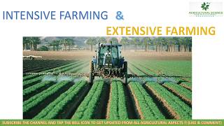 Intensive farming and extensive farming Difference between extensive and intensive farming [upl. by Oirram]