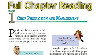 NCERT Class 8 science chapter 1 reading part 1 crop production and management class8sciencekeywords [upl. by Lilybelle]