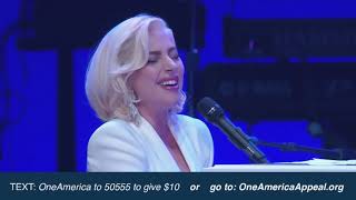 Lady Gaga  Million Reasons  Yoü and I  The Edge of Glory live at One America Appeal [upl. by Eem]