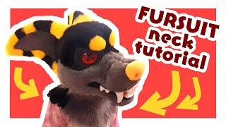 FURSUIT NECK TUTORIAL super easy [upl. by Reisfield417]