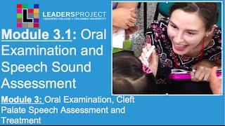 Module 31 Cleft Palate Speech and Feeding Oral Examination and Speech Sound Assessment [upl. by Nylaf]